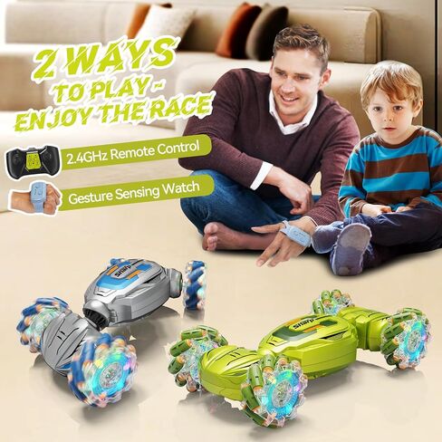 Remote Control Car - Gesture Sensing Stunt 2.4GHz 360° Rotating 4WD Transform RC Car, Brithday Gift for Boys Girls 4 5 6 7 8 9 10, Car Toys for 6+ Year Old in Saudi Arabia