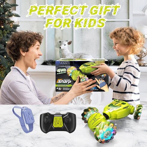 Remote Control Car - Gesture Sensing Stunt 2.4GHz 360° Rotating 4WD Transform RC Car, Brithday Gift for Boys Girls 4 5 6 7 8 9 10, Car Toys for 6+ Year Old in Saudi Arabia