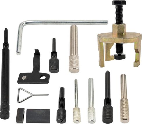 PHILTOP Engine Timing Tool Kit Camshaft Locking Tool Fit for Fiesta Focus Volvo Mazda 1.4 1.6 1.8 2.0 Di/TDCi/TDDi ECO-Boost 1.6 Ti-VCT 1.5 1.6 Replace 303-1097 303-1550 in Saudi Arabia