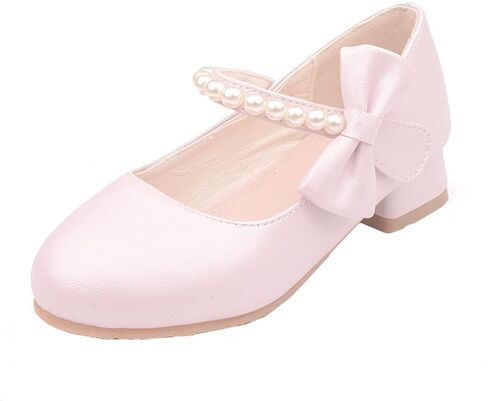 Girls Dress Shoes Mary Jane Flower Girl Low Heels Princess Shoes for Wedding Party 5519 in Saudi Arabia