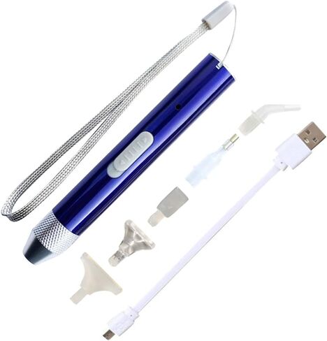 قلم صورة ماسي LED DIY من Eforcase مزود بإضاءة، قلم حفر فني للصور الماسية قابل لإعادة الشحن، ملحقات أدوات تطبيق القلم المضاء للفن، قلم خرزة الحفر ملحقات أدوات الصور الماسية in Saudi Arabia
