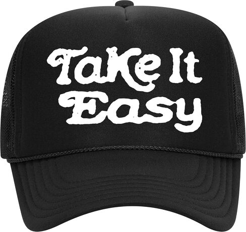خذها بسهولة قبعة سائق الشاحنة | خمر رعاة البقر راعية البقر الغربية مضحك البلد الصيف | قبعة Snapback من الفوم الفاخر للرجال والنساء in Kuwait