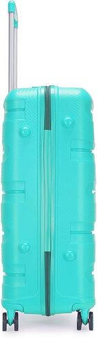Voyager Trilogy Luggage Set - 3-Piece Hardshell Suitcases with 360 Spinner Wheels - Lightweight, Expandable in Red, Yellow, Blue, Purple, Green, Gold, Black (Black (Yellow Stripe) Set) in Saudi Arabia