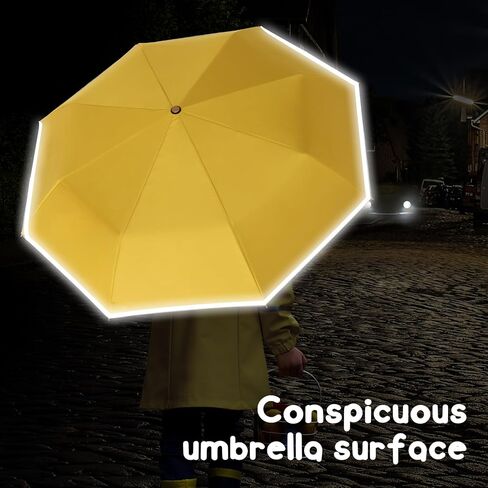 Kids Umbrella - Unicorn Cat Prince Childrens Cartoon Cute Yellow Umbrella, kids Umbrella Girls Boy, Automatic Portable Compact Windproof Travel Child Umbrells for Rain ＆ Sun in Saudi Arabia