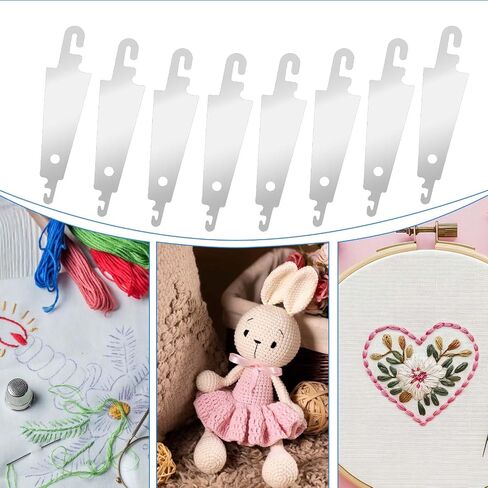 100 Pcs Stainless Steel Needle Threader Sewing Needle Threader Tool Embroidery Needle Threader Sewing Tools Cross Stitch Needle-Threading Tools Sewing Needle Threader for Large Eye Needles Hand Sewing in Saudi Arabia
