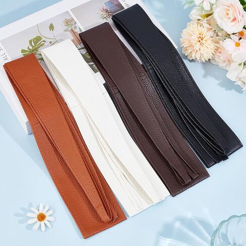 CRASPIRE Waist Belt PU Corset Cinch Tie Wide Waist band Retro Vintage Boho Obi Style Cinch Waistband Belt in Saudi Arabia