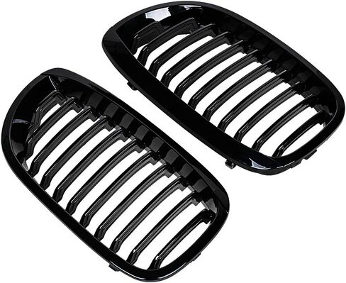 Glossy Black Front Sport Kidney Grille Grill Compatible with BMW 2003-2006 E46 325Ci 330Ci 2-Door LCI 2004 2005 in Kuwait