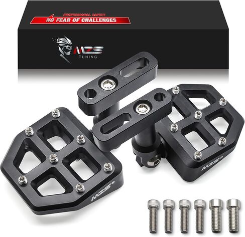 MZS Motorcycle Passenger Floorboards, Touring Rear Foot Pegs MX Footboards Floor Boards Mount Bracket Kit Black CNC Compatible with Road Glide King Electra Street Glide Ultra Limited 1993-2024 in Saudi Arabia