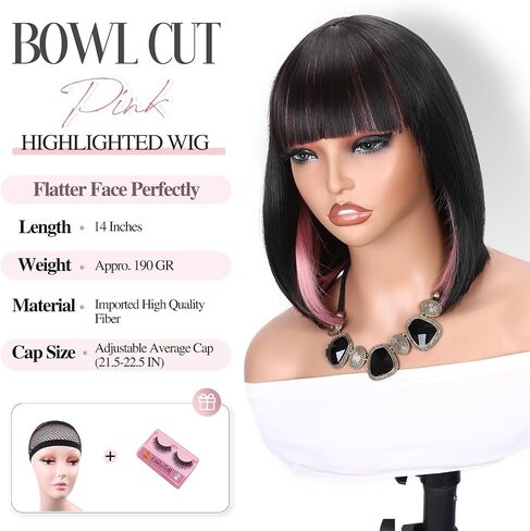 WIGER Teal Blue Bob Wig Bluish Green Short Bob Wigs with Bangs Straight Bob Wig Synthetic Bob Hair No Lace Full Wigs for Women Cosplay or Party in Saudi Arabia