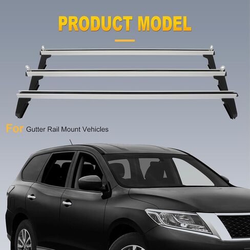OCPTY Bed Rack for TACOMA Cargo Carrier Cargo Rack System Compatible for Silver Heavy Duty Roof Racks for Gutter Rail Mount Vehicles (Set of 3 racks) in Saudi Arabia