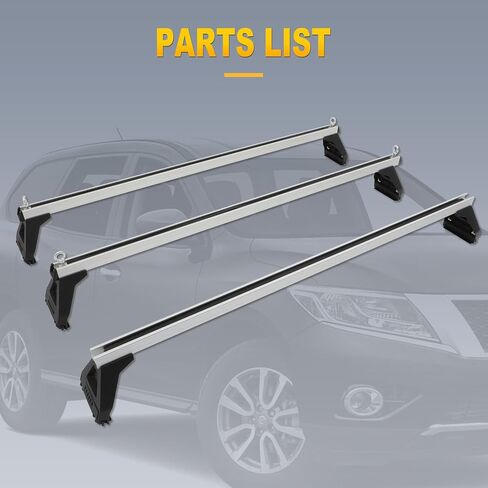 OCPTY Bed Rack for TACOMA Cargo Carrier Cargo Rack System Compatible for Silver Heavy Duty Roof Racks for Gutter Rail Mount Vehicles (Set of 3 racks) in Saudi Arabia