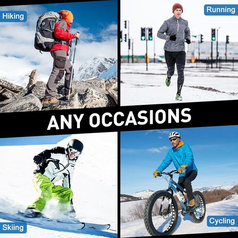 UUMIAER ميرينو جوارب من الصوف للرجال المشي لمسافات طويلة الحرارية الدافئة الشتاء طاقم الجوارب وسادة سميكة الرطوبة فتل الجوارب 5 أزواج in Kuwait