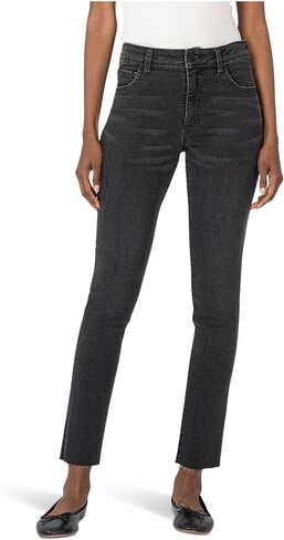 KUT from the Kloth Women's Reese High Rise Fab Ab Ankle Straight Raw Hem in Saudi Arabia