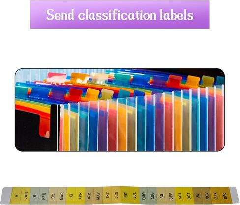 PENCK Acordian File Keeper 48 Pockets Expanding File Folder Large Capacity Multicolored Portable Accordion A4 Document Organizer – Works on Letter Size and A4 Size for Home/Office/Business/Study in Kuwait