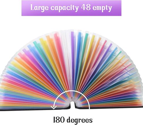 PENCK Acordian File Keeper 48 Pockets Expanding File Folder Large Capacity Multicolored Portable Accordion A4 Document Organizer – Works on Letter Size and A4 Size for Home/Office/Business/Study in Kuwait