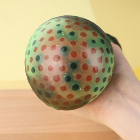 MCPINKY Watermelon Fruit Squeeze Ball, 4" Large Stress Ball Sensory Fidget Toy Large Decompress Toy for Calm Down Stress Ball Relief in Kuwait
