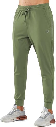 NORTHYARD Men's Joggers Pants with Zipper Pockets Tapered Athletic Workout Running Sweatpants for Men in Kuwait