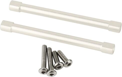 Metal Aluminum Alloy Gearbox and Motor Mount Connector Post Rod for 1/10 RC Crawler Axial SCX10 PRO Upgrade Parts (Silver) in Saudi Arabia