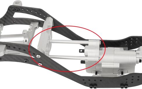 Metal Aluminum Alloy Gearbox and Motor Mount Connector Post Rod for 1/10 RC Crawler Axial SCX10 PRO Upgrade Parts (Silver) in Saudi Arabia