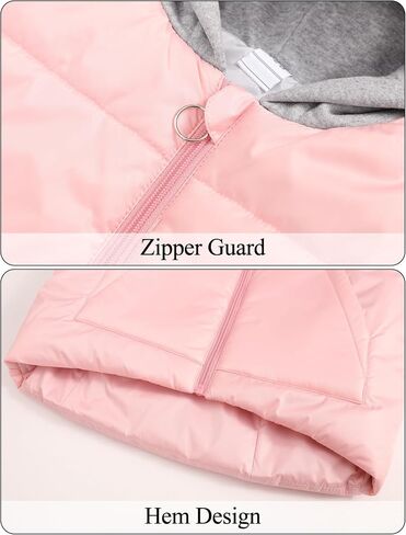 Happy Cherry Kids Snow Vest Jacket Hooded Padded Waistcoat Boys Girls Winter Warm Lightweight Sleeveless Puffer Vest in Saudi Arabia