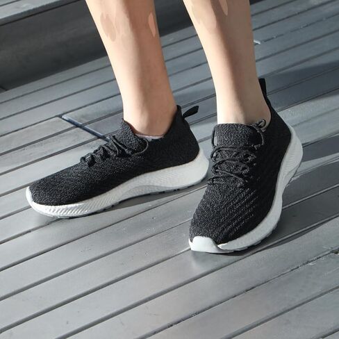 أحذية الجري الرجالية من FREETIE أحذية رياضية للمشي أحذية رياضية عصرية كاجوال فستان شبكي مريح وخفيف الوزن ومسامي للتنس وصالة الألعاب الرياضية باللون الأسود in Kuwait