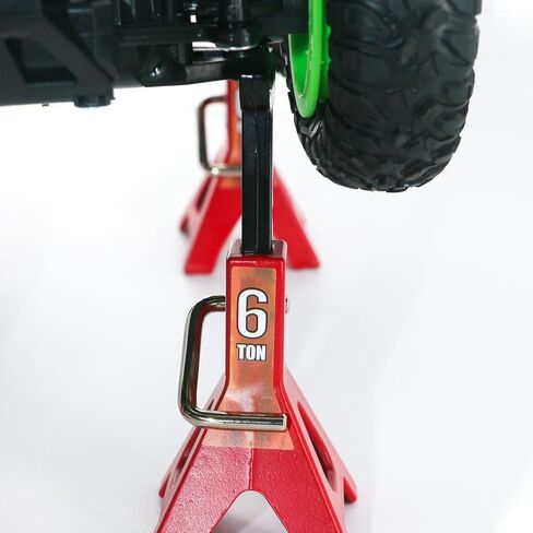4 Pack 1/10 RC Scale Metal Jack Stand Repair for Traxxas TRX4 Axial SCX10 1/10 RC Climbing Car,Note: for 1:10 RC Cars only, not for Real Cars(Red) in Saudi Arabia