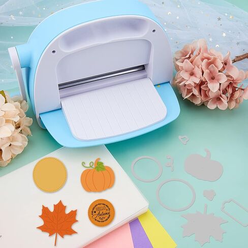 ORIGACH Autumn Harvest Clear Stamps and Dies Set, Autumn Pumpkin Scarecrows Truck Silicone Stamps and Metal Die Cut for Card Making Thanksgiving Scrapbooking Journal Crafting in Saudi Arabia