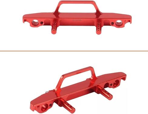 SCX24 Front Bumper for Axial Deadbolt AXI90081 1/24 RC Crawler Car Aluminum Alloy Upgrades (Black) in Saudi Arabia