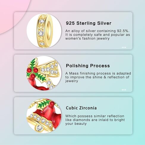 925 Sterling Silver Charms Halloween Charm Christmas Charm fits Bracelets Necklace Pendant Bead Charms Jewelry Gift for Women Family Friends in Kuwait