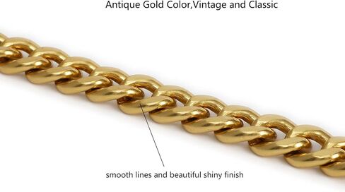 Xiazw 26 Inch Chic Metal Purse Chain Strap Handle Shoulder Straps Replacement Charms for Bag Handbags (Old Gold) in Saudi Arabia