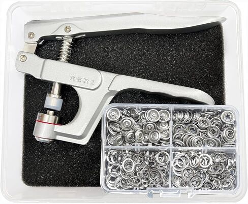 Metal Snaps with Fastener Pliers Press Tool Kit Jersey Buttons Snaps 9.5mm for DIY, Sewing and Crafting in Saudi Arabia