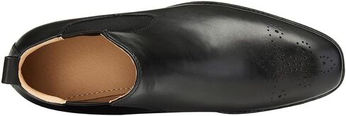 Santimon Mens Chelsea Boots Leather Casual Slip On Brogue Boots Formal Dress Ankle Boots For Men in Kuwait