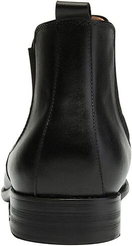 Santimon Mens Chelsea Boots Leather Casual Slip On Brogue Boots Formal Dress Ankle Boots For Men in Kuwait
