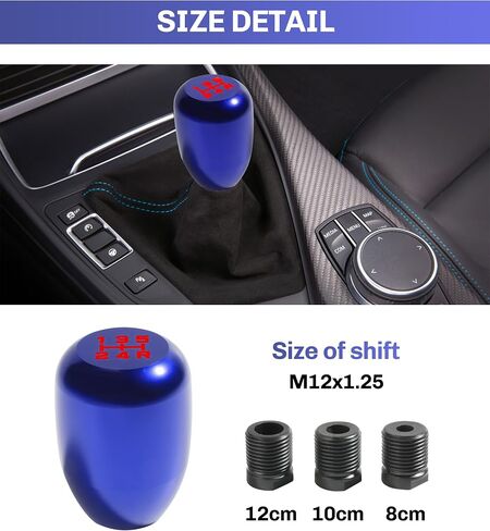 Shift Knob,Car Accessories Shifter Knobs,Gear Shift Knob,Shift Knobs,Stick Shift Knob,5 Speed Shift Knobs,Manual Shift KnobSuitable for Cars,Trucks,RV and Other General Models (Black) in Saudi Arabia