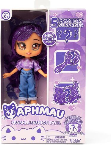 Aphmau Fashion Doll & Accessories Mermaid, 5 Mystery Surprise Toys, Exclusive Glitter MeeMeows Mini Figure, Official Merch in Saudi Arabia