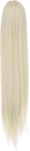 PATIKIL 17'' Long Hair Doll Wig, Soft Silk Toy Head Wig Hair Accessories for 22-23cm Head Circumference DIY Handmade, Milky Gold in Saudi Arabia