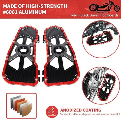 ألواح أرضية للسائق الأمامي من TDZ تناسب 2009-2023 Harley Touring Road King Road Glide Street Glide Electra Glide CVO Tri Glide in Kuwait