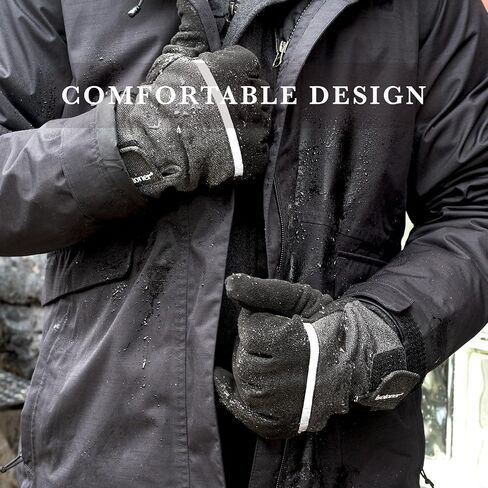 قفاز Isotoner Tech القابل للتمدد للرجال مع إغلاق فيلكرو in Kuwait