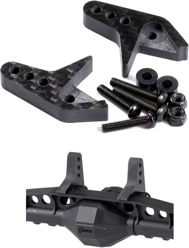 Single/Dual Carbon Rear Upper Link Riser Adjustable for RC Crawler Axial 1/10 Capra F9 Portal Axle Anti Squat Upgrade Parts (Single Riser) in Saudi Arabia