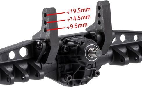 Single/Dual Carbon Rear Upper Link Riser Adjustable for RC Crawler Axial 1/10 Capra F9 Portal Axle Anti Squat Upgrade Parts (Single Riser) in Saudi Arabia