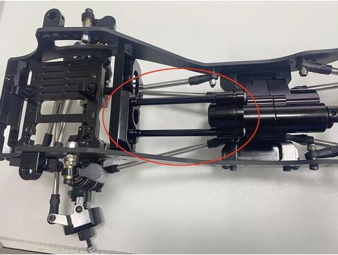 Metal Aluminum Alloy Gearbox and Motor Mount Connector Post Rod for 1/10 RC Crawler Axial SCX10 PRO Upgrade Parts (Silver) in Saudi Arabia