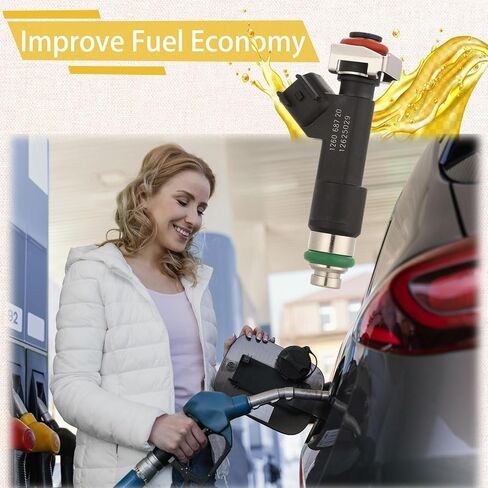 حاقن الوقود GM12625029 OE 2.2L & 2.4L، متوافق مع/Chevy Malibu HHR Cobalt 2008 2009 2010 2011 2012، متوافق مع/Pontiac G5 G6 Solstice 2.2 2.4 |4 فتحات| |مجموعة من 4| in Saudi Arabia