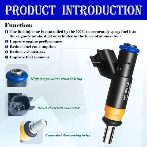 محاقن الوقود المطورة تناسب سيارات الجيب: كوماندر/جراند شيروكي، لكرايسلر: 300، لدودج: تشارجر/تشالنجر/دورانجو/رام 1500 2500 3500، 5.7L/6.1L 2005-2018، استبدال # 05037479AA (8 قطع) in Kuwait