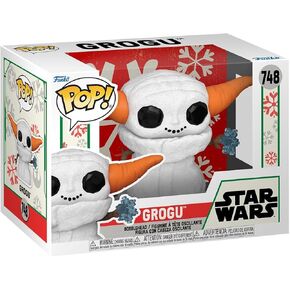 Funko POP Star Wars: The Mandalorian Holiday - Grogu (Snowman) - The Child - Baby Yoda - Collectable Vinyl Figure - Gift Idea - TV Fans
