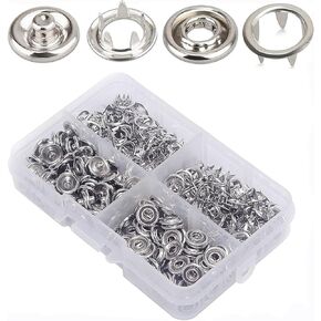 Metal Snaps with Fastener Pliers Press Tool Kit Jersey Buttons Snaps 9.5mm for DIY, Sewing and Crafting