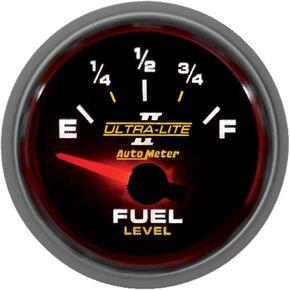 AUTO METER 4916 Ultra-Lite II 2-1/16" 240-33 ohms Short Sweep Electric Fuel Level Gauge