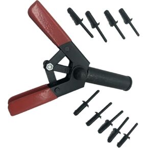 41-Pack Plastic Rivet Gun Quick Set, Rivet Tool for All Plastic Rivets Hand Tool Asorted Set, Perfect for Fastening Door Panels and Automotive Trim