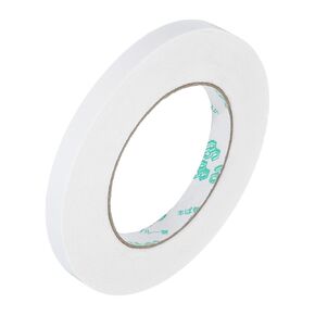 MECCANIXITY Double Sided Tape 1/2 Inch x 55 Yards for Arts, Crafts, Photography, Scrapbooking, Tear-by-Hand, Paper Backing, Pack of 1