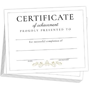 25 PCS Certificate of Appreciation, Employee Staff Appreciation Gifts, Appreciation Gifts Thank You Gifts for Coworkers Team Teachers Volunteers,Certificates of Recognition,8x10 Inch