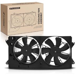 A-Premium Engine Radiator Cooling Fan Assembly Compatible with Select Toyota Models - Celica 2000-2005, MR2 Spyder 2000-2005 - Replace # 1636122050, 1636122060
